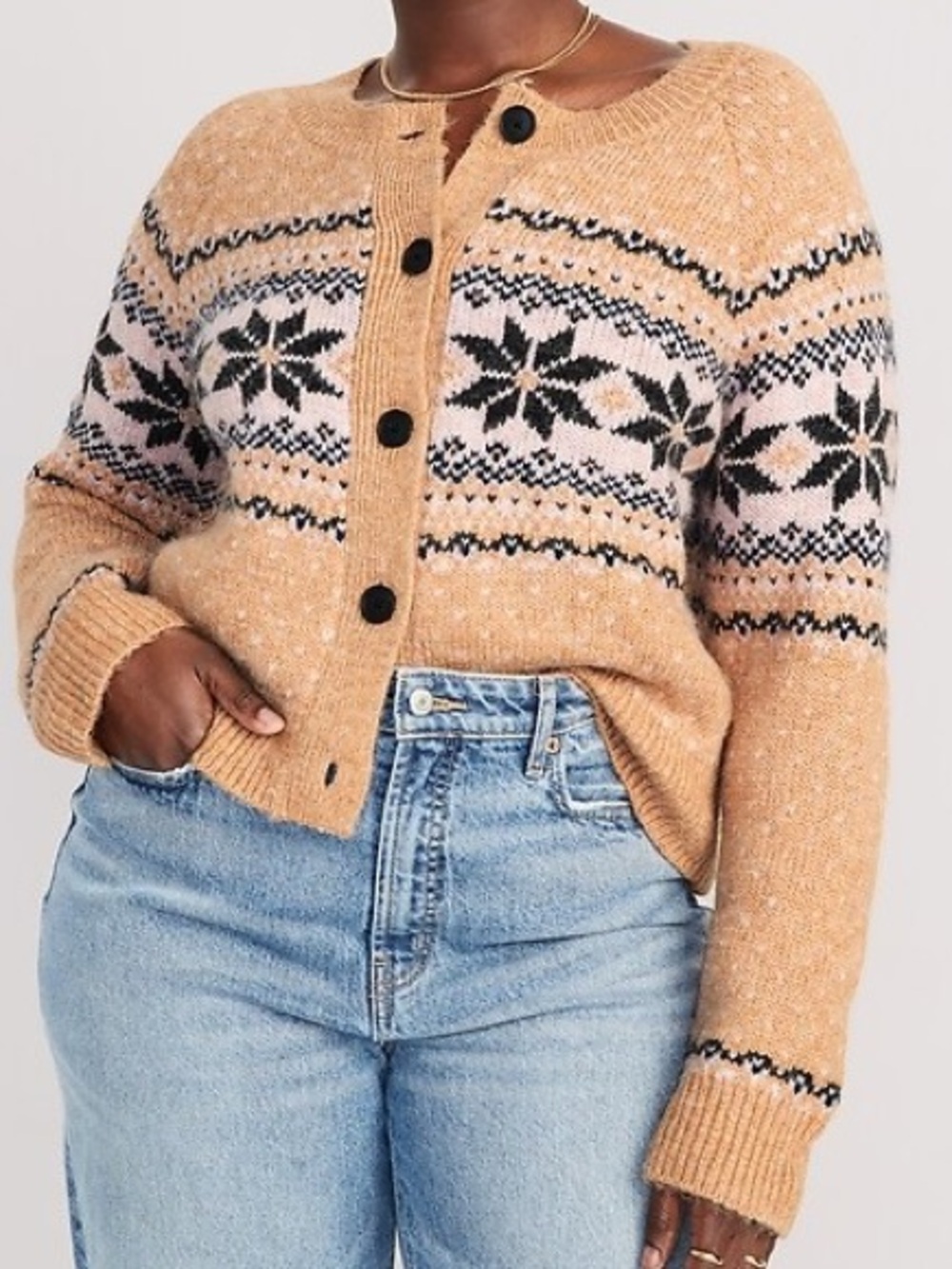 Old Navy Holiday Fair Isle Cardigan Sweater - Picture 2 of 8